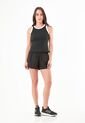 Short Deportivo Negro Con Ciclista Interno Para Mujer de Belife