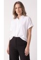 Blusa Ivory Manga Corta Para Mujer de Belife