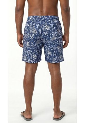 Pantaloneta De Playa Azul Para Hombre