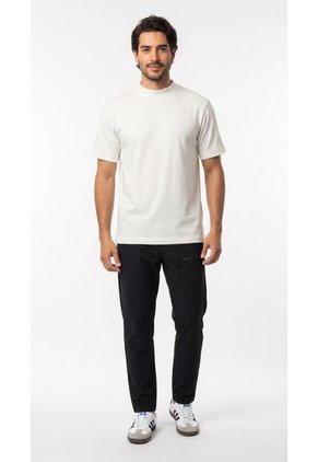 Camiseta Manga Corta Cruda Para Hombre