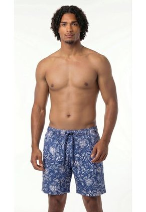 Pantaloneta De Playa Azul Para Hombre
