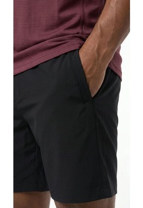 Bermuda Negra En Tejido De Punto Para Hombre