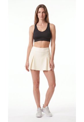 Falda Deportiva Ivory Con Ciclista Interno Para Mujer