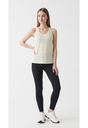 Camiseta Deportiva Limón Con Textura Para Mujer