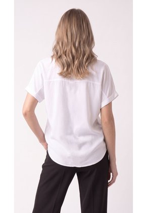 Blusa Ivory Manga Corta Para Mujer