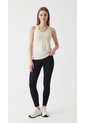 Leggings Deportivos Negros Con Rib Para Mujer de Belife