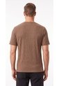 Camiseta Manga Corta Café Para Hombre de Belife