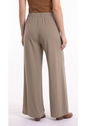 Pantalón Amplio Tabaco Para Mujer