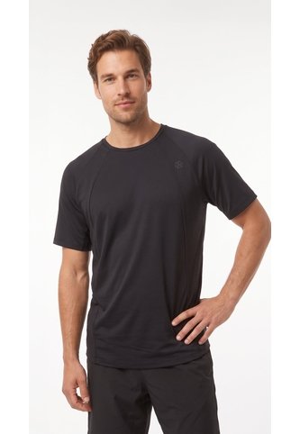 Camiseta Deportiva Negra Con Bloques Para Hombre Belife