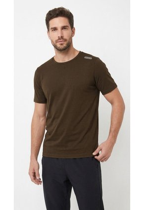 Camiseta Deportiva Café Para Hombre
