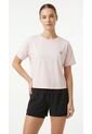 Camiseta Deportiva Rosada Silueta Corta Para Mujer de Belife