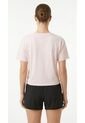 Camiseta Deportiva Rosada Silueta Corta Para Mujer de Belife