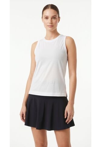 Camiseta Deportiva Blanca Manga Sisa Para Mujer Belife