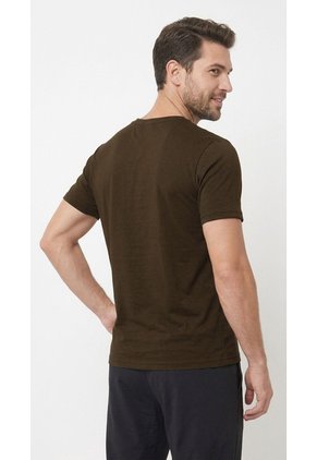 Camiseta Deportiva Café Para Hombre