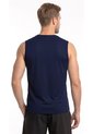 Camiseta Deportiva Manga Sisa Azul Para Hombre de Belife