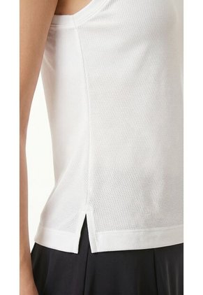 Camiseta Deportiva Blanca Manga Sisa Para Mujer
