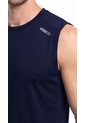 Camiseta Deportiva Manga Sisa Azul Para Hombre de Belife