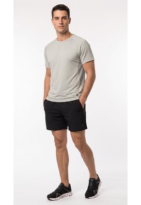 Camiseta Deportiva Beige Manga Ranglán Para Hombre