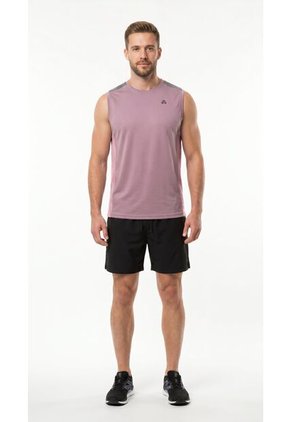Camiseta Deportiva Morado Manga Sisa Para Hombre