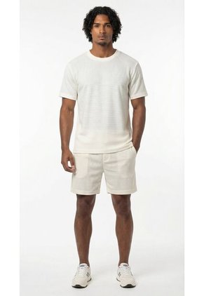 Bermuda Con Textura Ivory Para Hombre