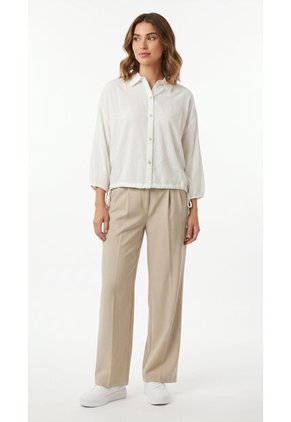 Camisa Ivory Manga 3/4 Para Mujer