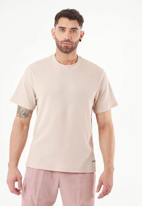 Camiseta Oversize Manga Corta Arena Para Hombre