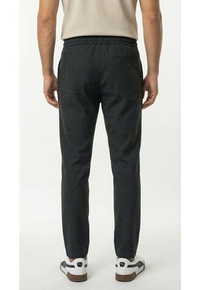 Pantalón Negro Jaspeado Para Hombre
