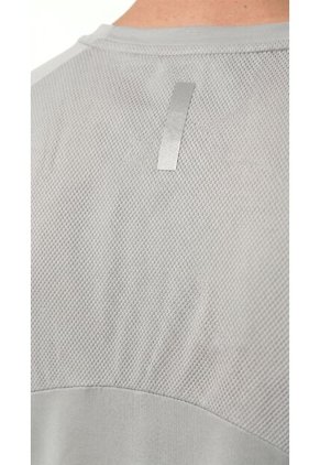 Camiseta Deportiva Gris Manga Ranglan Para Hombre
