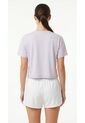 Camiseta Deportiva Lila Silueta Corta Para Mujer de Belife