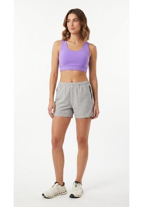 Short Deportivo Gris Para Mujer Con Ciclista Interno