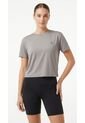 Camiseta Deportiva Taupe Silueta Corta Para Mujer de Belife