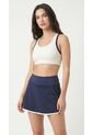 Top Deportivo Crudo Con Contraste Azul Para Mujer de Belife