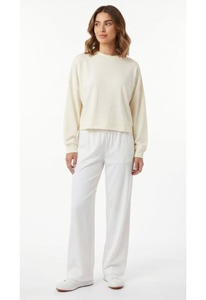 Buzo Deportivo Ivory Silueta Corta Para Mujer
