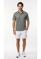 Camiseta Polo Deportiva Gris Oscuro Para Hombre de Belife