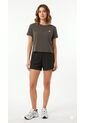 Camiseta Deportiva Café Oscuro Silueta Corta Para Mujer de Belife