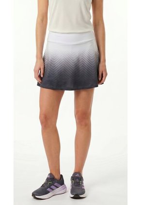 Falda Deportiva Degradada Gris Con Ciclista Interno Para Mujer