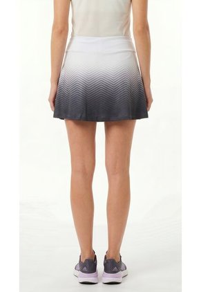 Falda Deportiva Degradada Gris Con Ciclista Interno Para Mujer