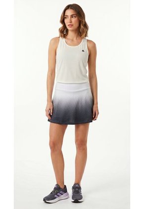 Falda Deportiva Degradada Gris Con Ciclista Interno Para Mujer