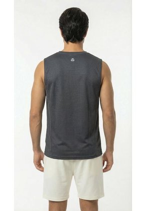 Camiseta Deportiva Gris Manga Sisa Para Hombre