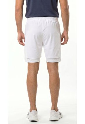 Pantaloneta Deportiva Blanca Con Ciclista Para Hombre