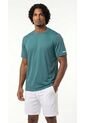 Camiseta Deportiva Verde Esmeralda Manga Corta Para Hombre de Belife
