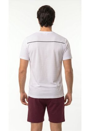 Camiseta Deportiva Blanca Para Hombre