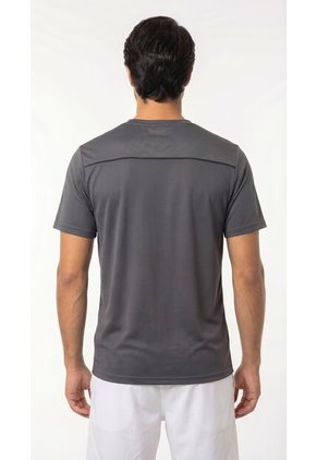 Camiseta Deportiva Gris Oscuro Para Hombre