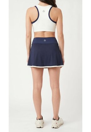Falda Deportiva Azul Para Mujer Con Ciclista Interno