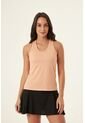 Camiseta Deportiva Manga Sisa Melón Para Mujer de Belife
