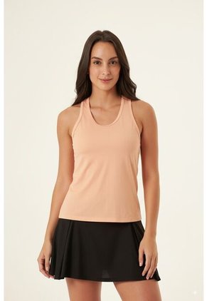 Camiseta Deportiva Manga Sisa Melón Para Mujer