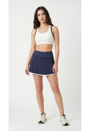 Falda Deportiva Azul Para Mujer Con Ciclista Interno