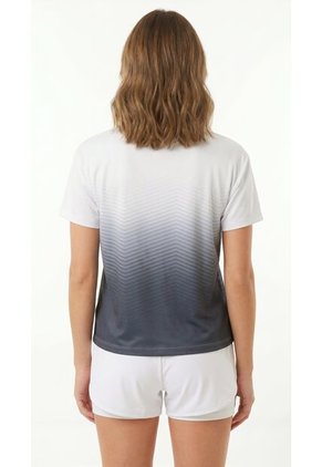 Camiseta Deportiva Degradé Gris Para Mujer