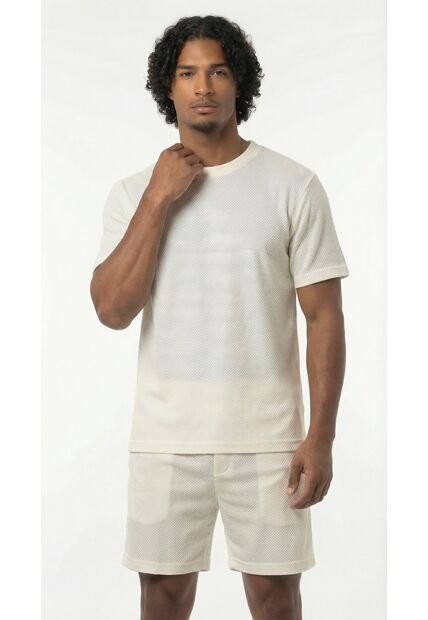 Camiseta Ivory Manga Corta Para Hombre