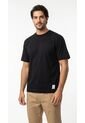 Camiseta Negra Manga Corta Para Hombre de Belife